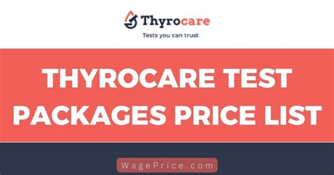 thyrocare hormone test package|thyrocare packages offers.